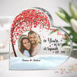 Custom Photo Husband and Wife Heart Acrylic Sign for Bedroom, I'm Yours No Return Or Refund Sign