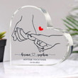 Personalized Couple Acrylic Plaque, Custom Name Calendar Anniversary Gifts for Couple