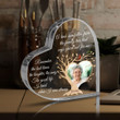Custom Photo Memorial Heart Acrylic, Memorial Gift Loss of Loved One Keepsake Heart Plaque