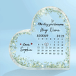 Personalized Promoted Mom, Promoted Grandma Heart Acrylic Plaque, The Day You Became My Mom Grandma Keepsake