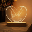 Simple Couple Name Hand In Hand Outline Personalized Couple Night Light - Valentine's Day Gift - Anniversary Gift