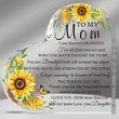 Sunflower Birthday Gifts for Mom Heart Acrylic Plaque, Gift for Mom from Daughter