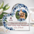 Personalized Heart Shaped Acrylic Plaque - Memorial, Custom Photo, Sympathy Gift For Cat & Dog Lover, Pet Loss