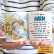 Personalized First Mother's Day Elephant Photo Mug, To my Mommy Coffee Mug