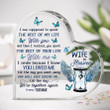 Personalized Memorial Heart Acrylic Plaque, We're Together Again, Memorial Gifts , Sympathy Gifts