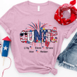 Personalized 4th of July Auntie Shirt, Patriotic Doodle Uncle Shirt for Auntie Day
