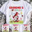 Personalized Gnome Grandma's Lovebugs T Shirt, Nana Bugs Shirt, Mimi Bugs Shirt