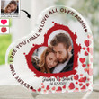 Personalized Heart Shaped Acrylic Plaque - Custom Photo - Gift For Couple, For Her, For Him - Anniversary Gifts