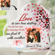 Custom Photo, Personalized Heart Shaped Acrylic Plaque - Love Is Our True Destiny - Gift For Couple - For Her, For Him