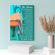 Personalized Doctor Canvas Prints, Gift for Husband, Dad Custom Doctor Name Wall Art