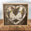 Personalized Lesbian Couple Layers Wood Sign Table Decor in Bedroom, LGBT Sign for Couple