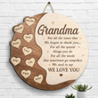 Personalized Mom Sweet Hearts Wall Decor Shaped Wooden Sign, We Need To Say We Love You Gift for Mom