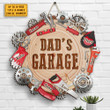 Personalized Dad's Garage Welcome Sign, Gift For Dad, Grandpa Custom Shaped Wood Sign Garage Sign for Dad