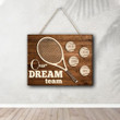 Personalized Tennis Sport Wood Sign Wall Decor, Tennis Team Gift for Men, Women