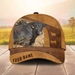 Dilypod Personalized Black Limousin Hats for Farmers, Black Limousin Cattle Cap for Dad, Husband