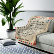 To My Wife Love Letter Blanket, Gift for Wife from Husband, I Wish I could turn back the Clock Letter Blanket