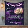 Gift For Your Wife, To My Wife Blanket - Personalized Blanket for Wife from Husband, Best Gift for Birthday