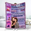 Custom Photo To My Mom Throw Blanket, Gift from Daughter and Son Mom Fleece Blanket, Mom Birthday Gift