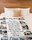 Trucker's Wife Throw Blanket, To My Wife Blanket, I Want You To Know That I Love You Fleece Blanket