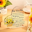 Bonus Mom Heart Acrylic Plaque, Gift For Step Mom, Mother's Day Gift, Anniversary Wedding Mom Gift