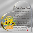 Bonus Mom Heart Acrylic Plaque, Gift For Step Mom, Mother's Day Gift, Anniversary Wedding Mom Gift