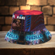 Funny Pug Bucket Hat for Men, Women, Pugzilla Custom Name Pug Hats