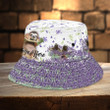 Customized Sloth Lavender Bucket Hat for Sloth Lovers Hats for Men, Women