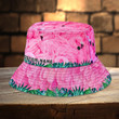 Custom Name Flamingo Bucket Hat for Women, Girl, Flamingo Summer Hat for Lovers