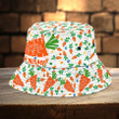 Custom Name Carrot Bucket Hat for Girl, Women, Carrot Lovers Hat