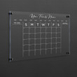 Family or Company Calendar - Acrylic Board, Personalized Dry Erase Family Planner, Weekly and Monthly Planner