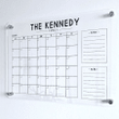 Personalized Acrylic Family Planner Wall Calendar, Dry Erase Calendar, Monthly and Weekly Calendar, Transparent Calendar