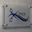 Custom Lobby Sign For Hair Salon, Grand Opening Gift, Custom Acrylic Business Sign Salon Owner