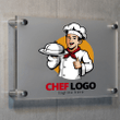 Personalized Acrylic Sign For Chef, For Decor Chef Room, Eye-catching Acrylic Sign For Restaurant