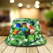 Tropical Forest Humming Bird Bucket Hat For Bird Addicts Gift for Men, Women