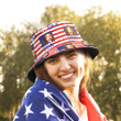 Custom Face American Flag 4th of July Bucket Hat for Men, Women, Fisherman Hat