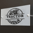 Personalized Acrylic Sign For Tractor Drivers, For Tractor Factory, Decor For Storefront, Gift For Tractor Farmhouse
