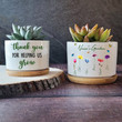 Personalized Plant Pot for Mom and Grandma with Thank You Message - Perfect Mother's Day Gift for Helping Us Grow