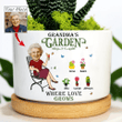 Personalized Mini Plant Pot For Grandma, For Mom, Garden Where Love Grows, Mother's Day Gift, Custom Cute Grandma Photo