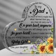Heart Acrylic Plaque, Gifts for Dad from Daughter Kids, Grateful Birthday Gifts for Dad, Father's Day Gifts