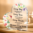 Christian Heart Acrylic Plaque Gifts for Women Faith, Religious Spiritual Inspirational Bible Verse Gift for Women