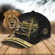 Personalized Lion Man Of God Cap, Husband Dad Papa Jesus Hat for Him, Father's Day Cap