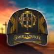 Personalized Jesus 3 Crosses Divine Mercy Classic Cap for Men, Husband