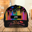 Personalized Teacher Pencil Art 3d Classic Cap for Teacher, Hat for Her, Teacher's Birthday Gift