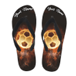 Personalized Soccer Flip Flops - Summer Sandals for Soccer Lovers, Flip Flops for Team, For Family, For Friends