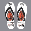 Personalized Boxing Flip Flops For Family, For Club - Summer Sandals For Boxing Lovers, Custom Family Name