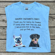 Custom Pet Photo, Happy Father's Day, Thank You Being Daddy Dog Cat Dad Shirt