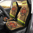 Personalized Firefighter Axe Car Seat Cover for Firefighter's Day, Custom Name Men, Dad Car Seat Cover Set 2 Car Accessories