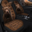 Customized Funny Colorful Pitbull Car Seat Cover Set 2, Hold on Pitbull Car Decor for Pitbull Lovers Car Accessories