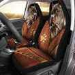 Customized Funny Colorful Pitbull Car Seat Cover Set 2, Hold on Pitbull Car Decor for Pitbull Lovers Car Accessories