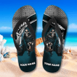 Personalized Flip Flops with Skull Pattern For Mechanics, Cool and Comfortable Flip Flops for Summer
